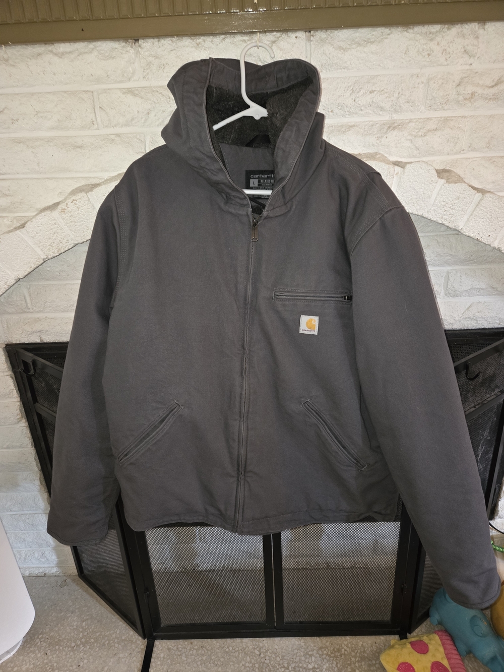 Carhartt Men's Washed Duck Sherpa-Lined Sierra Jacket